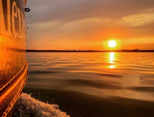 Sonnenuntergang auf der Spree